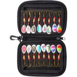 Accessoire p�che leurre - 16 pi�ces ensemble leurres cuill�res tournantes ?ill�res brochet perche p�che ...