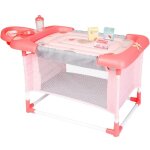 Accessoires de poupe - colorbaby - lit bb - 3 en 1 - rose et gris - multifonctionnel