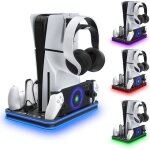 Support vertical pour ps5 / ps5 slim / ps5 pro avec ps portal et manette ps5 station de charge ventilateur ... Support vertical pour ps5 / ps5 slim / ps5 pro avec ps portal et manette ps5 station de charge ventilateur ...