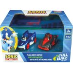Accessoire - pull and speed - sonic contre shadow - 1:43 - multicolore - 2023