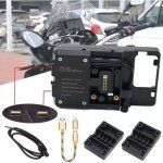 Accessoire de support de navigation pour t�l�phone portable avec c�ble usb adapt� pour honda bmw r1200rs ...