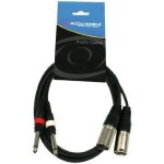 Accu cable câble audio 2 x xlr mâle vers 2 x jack mono 63 mm longueur 5 m Accu cable câble audio 2 x xlr mâle vers 2 x jack mono 63 mm longueur 5 m