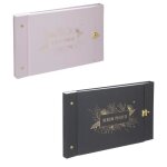 Lot de 2 albums photos 100 pages night - 2 x 400 photos soit 800 photos - noir / rose Lot de 2 albums photos 100 pages night - 2 x 400 photos soit 800 photos - noir / rose