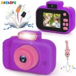 Appareil photo enfants - acelife - 3 � 10 ans avec carte sd 32 go 1080p hd �cran 2. 4 cam�ra selfie id�e ...