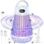 Acelife lampe anti - moustique 2000v rpulsif de moustiques  choc lectrique avec veilleuse rechargeable ...