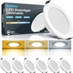 Asstikoo spot led encastrable dimmable 7w extra plat 25mm tanche ip44 spot de plafond 3000k - 6000k ...