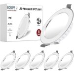 Acelife spot led encastrable extra plat 27mm spot plafond 7w 700 lumen equivalent 70w incandescence blanc ...