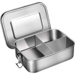 En acier inoxydable bento lunch box 1200ml bento bote  lunch pour les enfants et les adultes en mtal ...