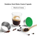 Acier inoxydable en mtal rutilisable dolce gusto capsule compatible avec dolce gusto caf machine rechargeab ...