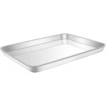Acier inoxydable plaque  ptisserie plaques de cuisson rectangulaires plateau de four pour la maison ...