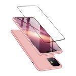 Aclay coque iphone 11 (6. 1) tui + film de verre tremp 360 degrs tout inclus 3 dans 1 pc bumper - ...