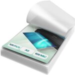 Acropaq 100 feuilles plastifieuses a8 - 100 mic 100 pochettes brillantes format carte de visite coins ...