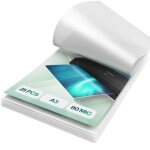 Acropaq 25 feuilles plastifieuses a3 - 80 mic 25 pochettes de plastification standard - brillantes qualit ...