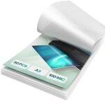 50 feuilles plastifieuses a3 standard - acropaq - 100 mic - 50 pochettes - brillantes - coins arrondis ...