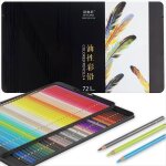 72 crayons de couleur  base dhuile - acropaq - set de 72 avec numros - haute qualit - professionel ...