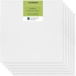 Acropaq lot 6 toiles  peindre tendues avec chssis 40x40 cm - surface en coton de qualit suprieure ...