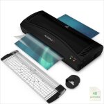 Acropaq plastifieuse a4 - avec 40 pochettes de plastification arrondisseur de coins coupe - papier fonction ...
