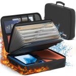 Acropaq porte document anti feu & impermiable convient pour pc 14 - 7 compartiments - serrure � 3 chiffres ...