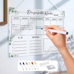 Acrylique planning semaine30 * 20cmplanificateur de repas hebdomadairetableau semainier frigo effaçable ... Acrylique planning semaine30 * 20cmplanificateur de repas hebdomadairetableau semainier frigo effaçable ...