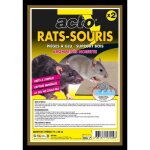 Acto anti - rongeurs : piges  glu pour rats & souris avec support bois - aromatis noisette -