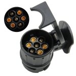 Adaptateur 13 broches 7 broches adaptateur prise remorque 13 vers 7 broches 12v adaptateur remorque pour ...