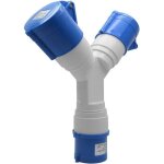 Adaptateur 2 prises couvercle 16a 220v ip44 multiprise pour caravanes camping - cars et chantier pzcc ...