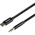 Adaptateur audio - video savio - savkabelcl - 187 - cble usb - c vers mini - jack