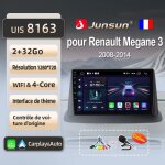 Adaptateur autoradio - junsun - 2go - 32go - wifi - compatible renault megane 3 2008 - 2014 Adaptateur autoradio - junsun - 2go - 32go - wifi - compatible renault megane 3 2008 - 2014