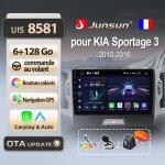 Junsun 4g 6go 128go adaptateur autoradio pour kia sportage 3 2010 - 2016 accessoire autoradio android ...