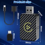 Adaptateur carplay sans fil pour apple iphone adaptateur sans fil carplay avec c�ble dextension usb / ...