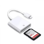 Adaptateur carte mmoire sd tf iphone 13 / 12 vers lecteur sd tf convertisseur ios 13 + transfert donnes ...