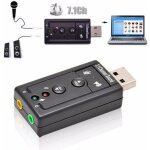 Adaptateur carte son externe usb 2. 0 3d stro 7. 1 virtuel