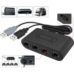 Adaptateur contr�leur 4 ports usb - keeper - nintendo gamecube - switch / wii u / pc