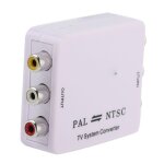 Adaptateur convertisseur et commutateur de systme vido tv pal ntsc secam vers ntsc pal hd 1080p label ...