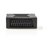 Adaptateur peritel - nédis - 21 broches - femelle vers femelle - noir - vidéo Adaptateur peritel - nédis - 21 broches - femelle vers femelle - noir - vidéo