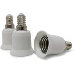 Adaptateur de culot de lampe lot de 3 blanc culot e14 vers culot e27 adaptateur de douille pour ampoules ...