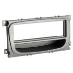 Adaptateur de façade 1 - din avec vide poche ford gris Adaptateur de façade 1 - din avec vide poche ford gris