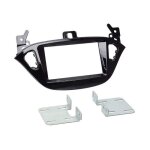 Adaptateur de faade 2 - din pour opel adam 2013 > / corsa (e) noir piano