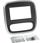 Adaptateur de faade 2 - din pour renault trafic / opel vivaro 14>noir / gris