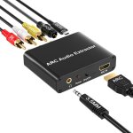 Adaptateur hdmi arc extracteur audio arc avec toslink spdif / coaxial numrique optique et 35 mm l / ...