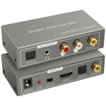 Adaptateur hdmi arc num�rique analogique convertisseur audio extractor vers spdif coaxial optique rca ...