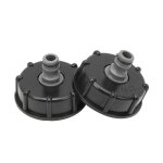 Adaptateur ibc s60x6 ? 2 pi�ces sortie 1 / 2 (60 mm) pour cuve 1000 l