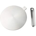 Adaptateur  induction pour plaque de cuisson  induction plaque de diffusion de chaleur avec poigne ...