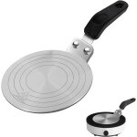 Adaptateur induction13cm plaque de diffusion de chaleur adaptateur plaque induction acier inoxydablepour ...