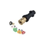 Adaptateur karcher k2 - k7 1 / 4 quick connect 5 buses multi - angles nettoyeur haute pression accessoire ...