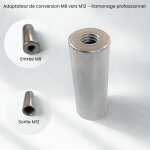 Adaptateur m8 vers m12 pour kit de ramonage ? raccord tige et brosse