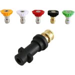 Adaptateur pour nettoyeur haute pression - cuneary - karcher k2 - k7 - 5 buses - 25 gpm - multicolore ...