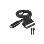 Adaptateur p�ritel vers hdmi convertisseur p�ritel vers hdmi avec c�ble hdmi full hd tv audio vid�o converter ...