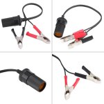 Adaptateur prise allume - cigare shipenophy - mod�le avec clips batterie - 12v - rouge et noir - universel ...