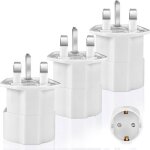Adaptateur prise anglaise 3 pices adaptateur de voyage france vers uk adaptateur type g adaptateur prise ...